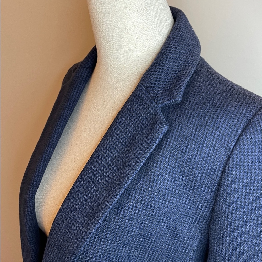 Joules Navy Blazer NWT Textured Classic British Size 6 - Picture 4 of 6